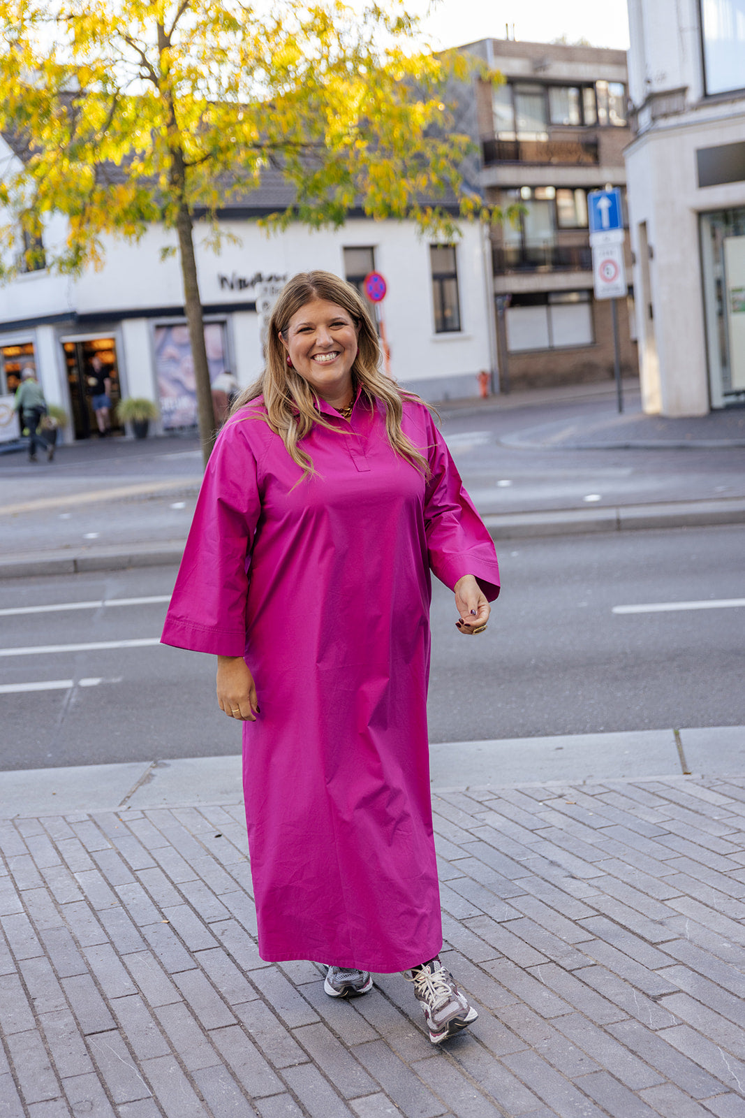 Fawn - hemdkleedje - fuchsia