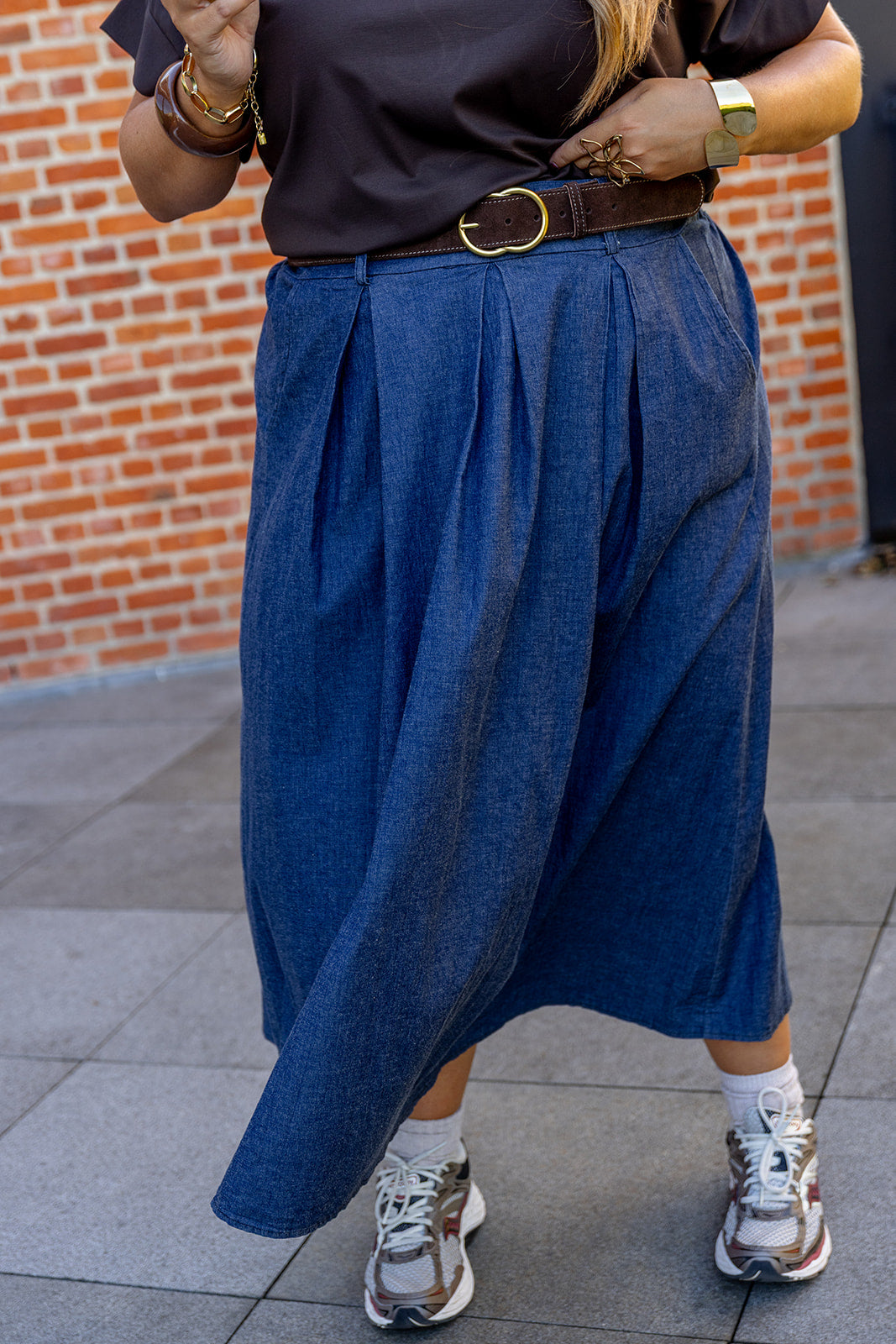 Vie - jeansrok incl. riem❗️- blauw