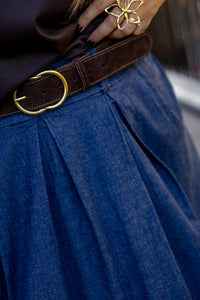 Vie - jeansrok incl. riem❗️- blauw