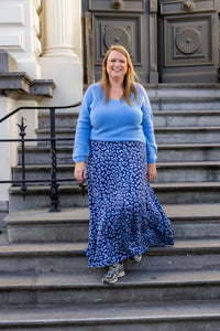 Ina - trui V-hals - skyblue