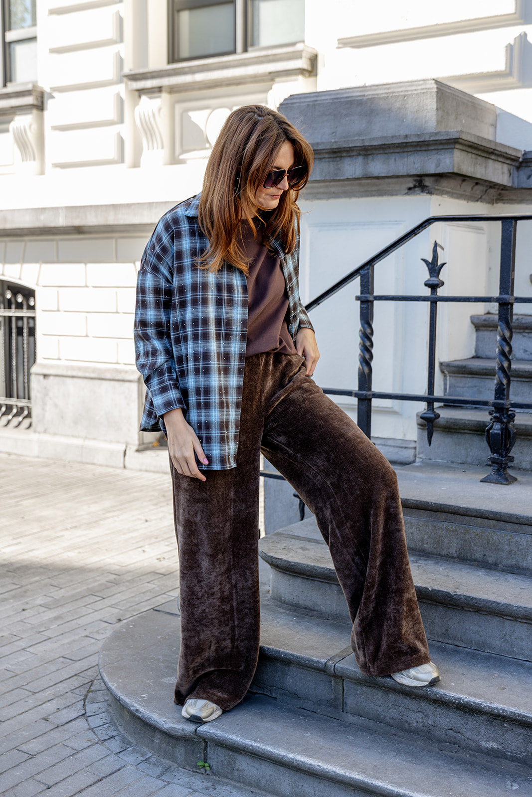 Bas - broek tall❗️ - donkerbruin