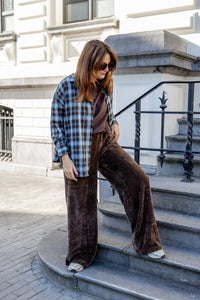 Bas - broek tall❗️ - donkerbruin