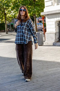 Bas - broek tall❗️ - donkerbruin