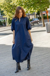 BESTSELLER! Line - ruime feestjurk ❗️ - marineblauw