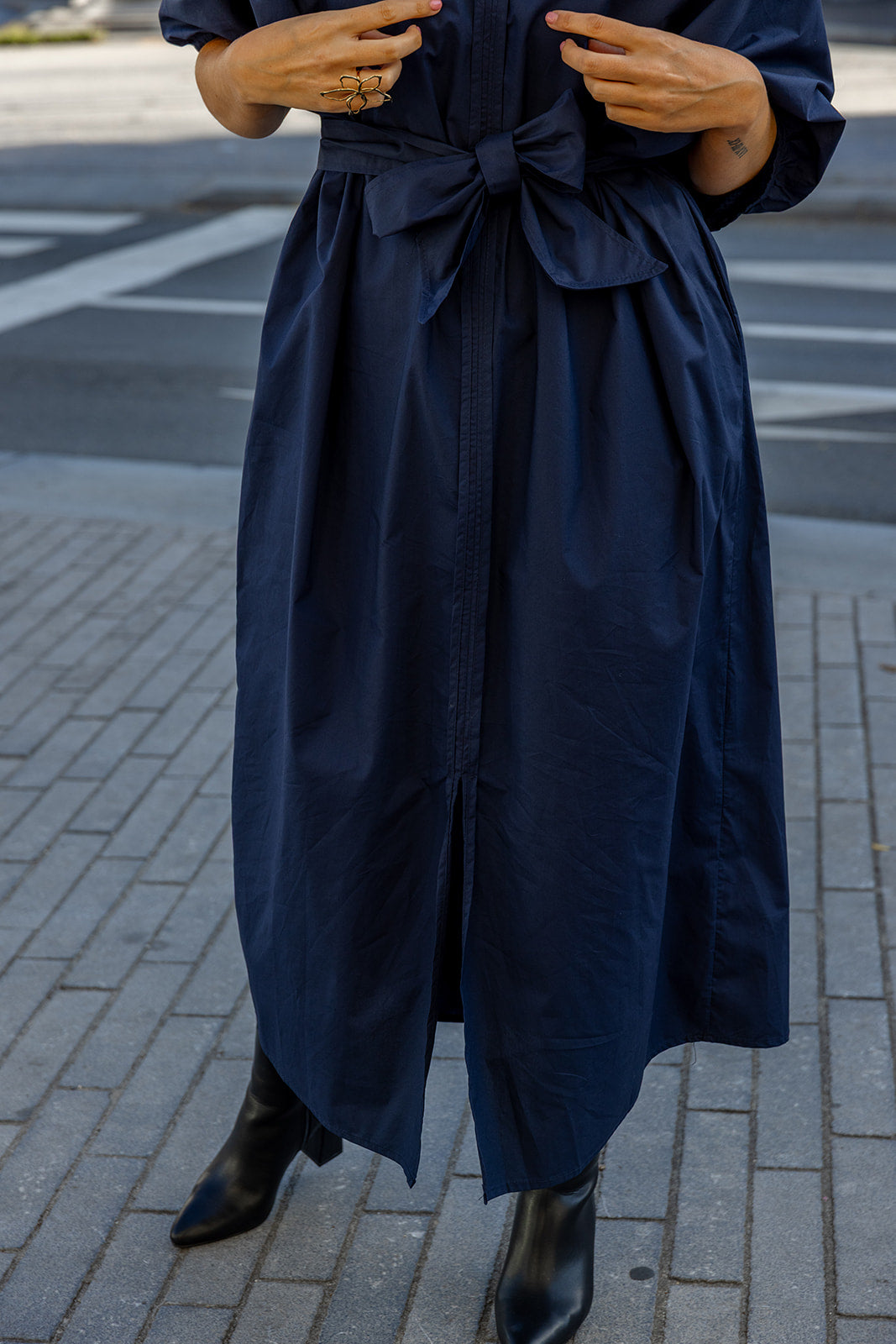BESTSELLER! Line - ruime feestjurk ❗️ - marineblauw