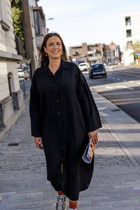 Gina - hemdkleedje - zwart