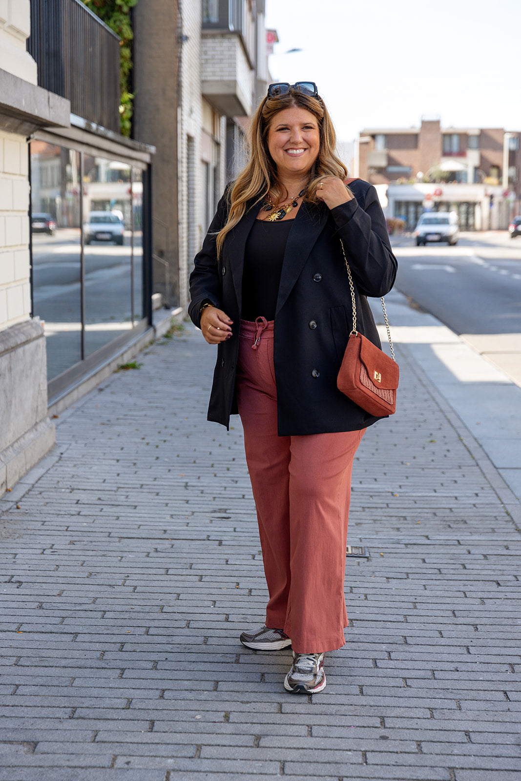 Pep - broek TU CURVE❗️- terracotta