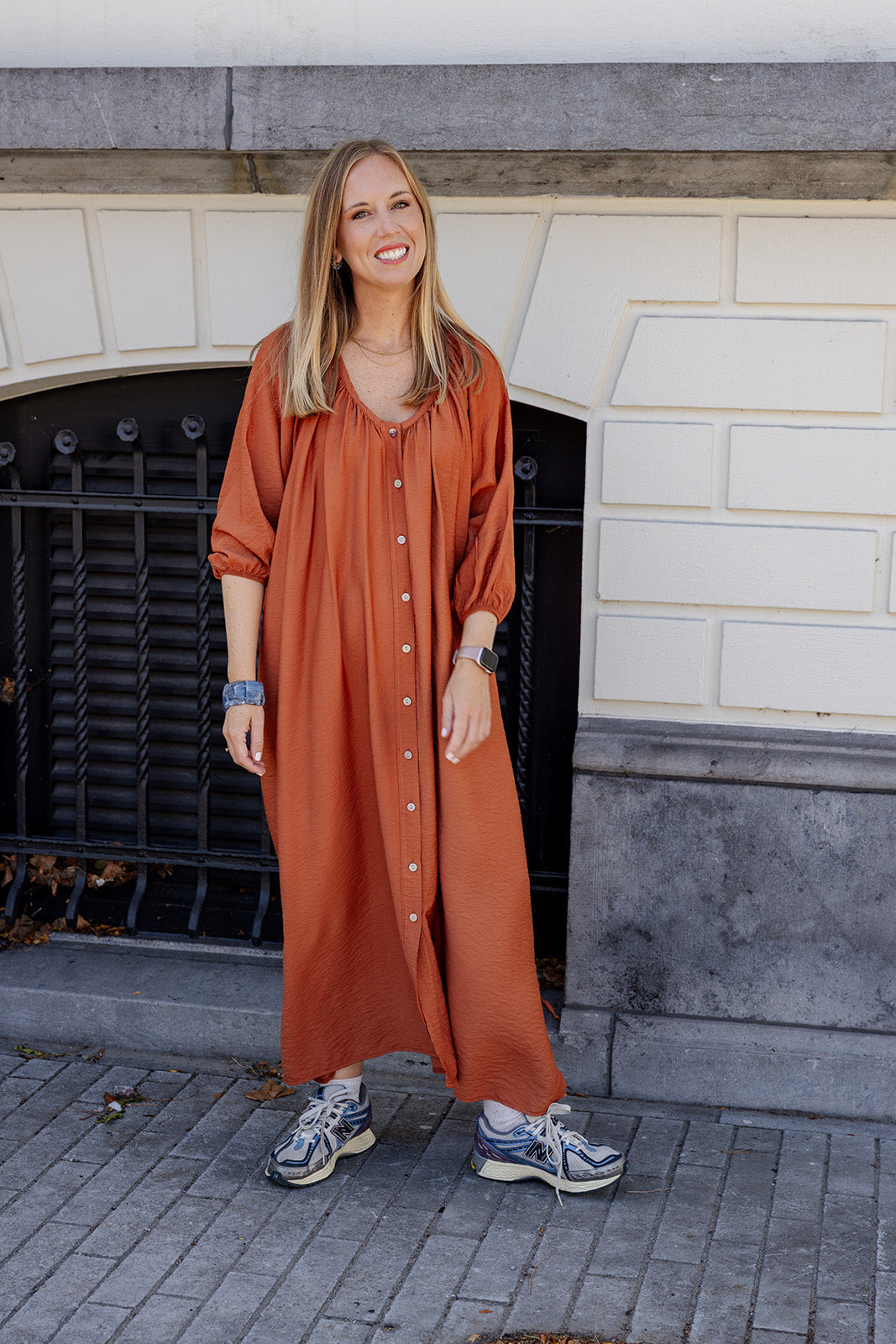 Alin - kleedje - cognac