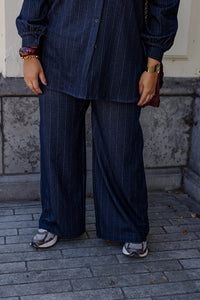 Vik - broek krijtstreep - jeanslook