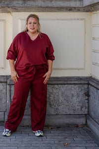 Kea - broek - burgundy