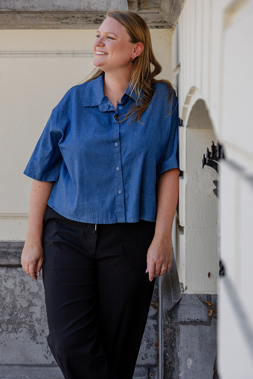 Ans - boxy blouse - jeans