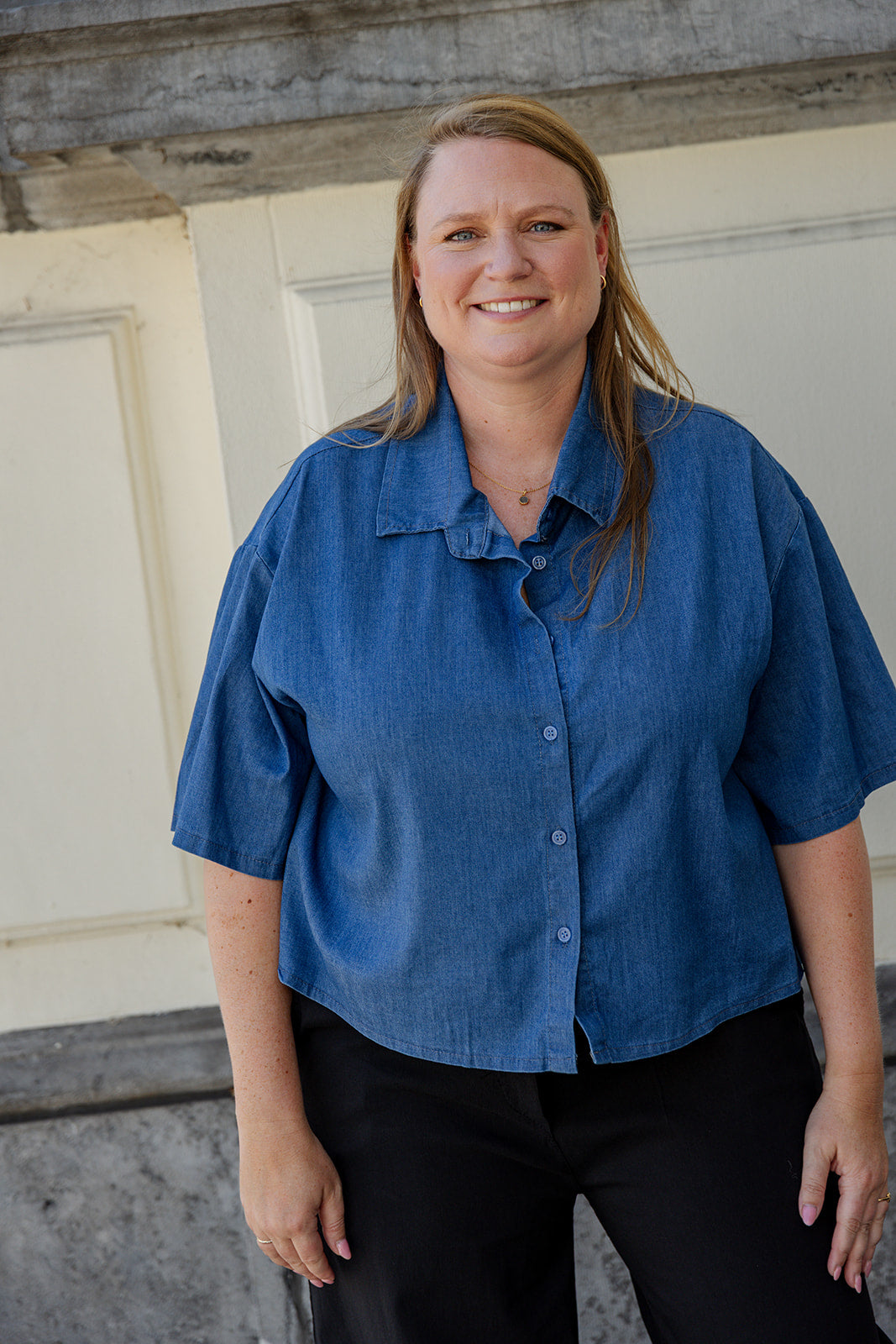 Ans - boxy blouse - jeans