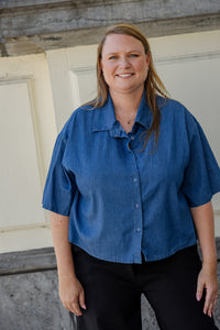 Ans - boxy blouse - jeans