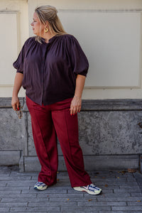 Kea - broek - burgundy