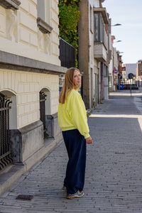 Miley - teddy sweater - geel- laatste stuk