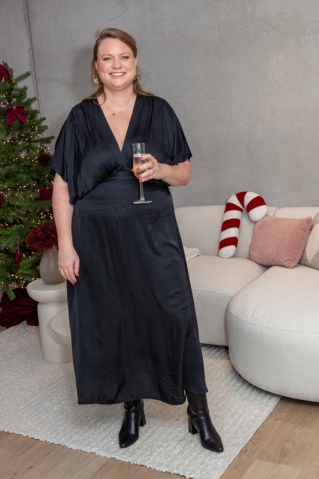 Célin - feestkleedje satijn ❗️ - zwart