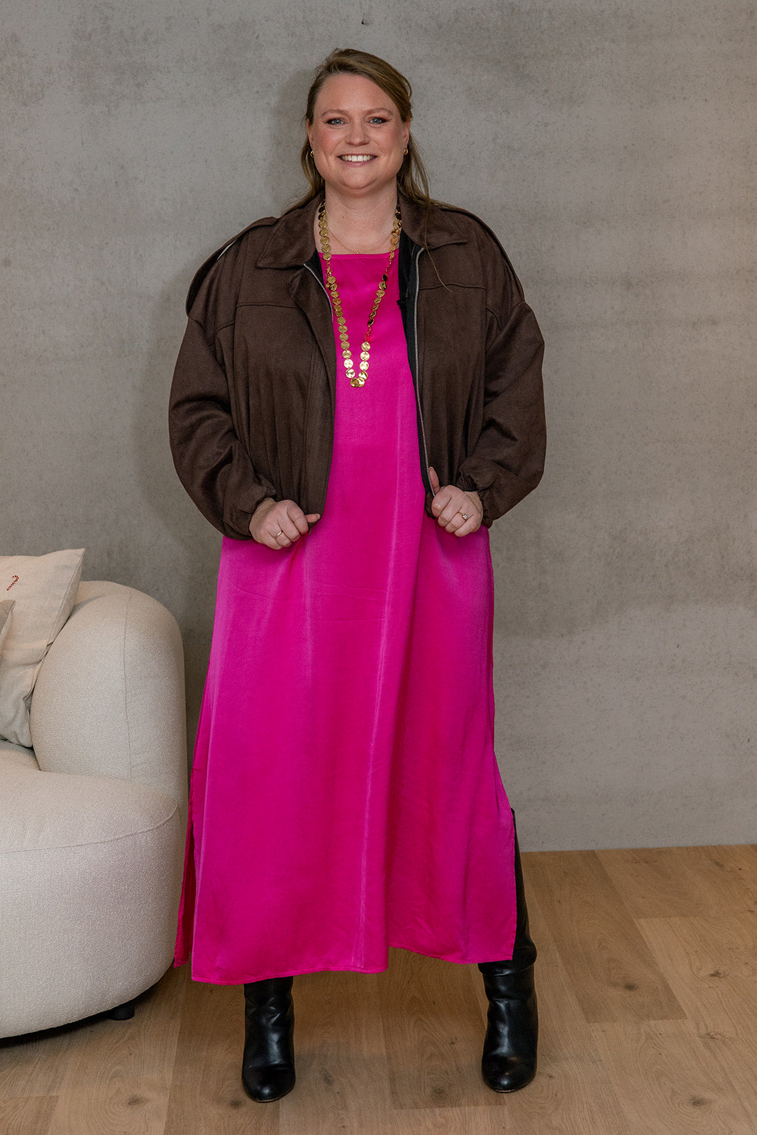 Jack - viraal kort jasje -chocobruin