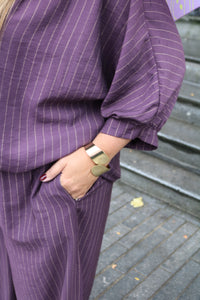 Clyde - blouse - aubergine