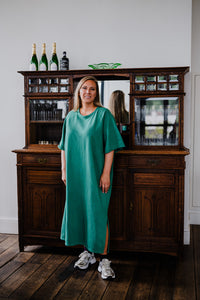 Jackie Jay- sweaterdress - warmgroen