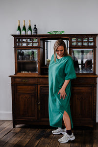 Jackie Jay- sweaterdress - warmgroen