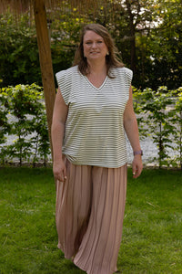 RONDE PRIJS: Bie-  broek - oudroze