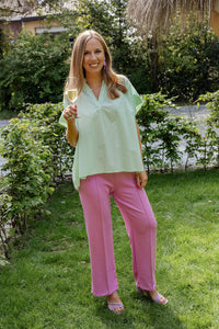 Yune-  broek - fuchsia/lila