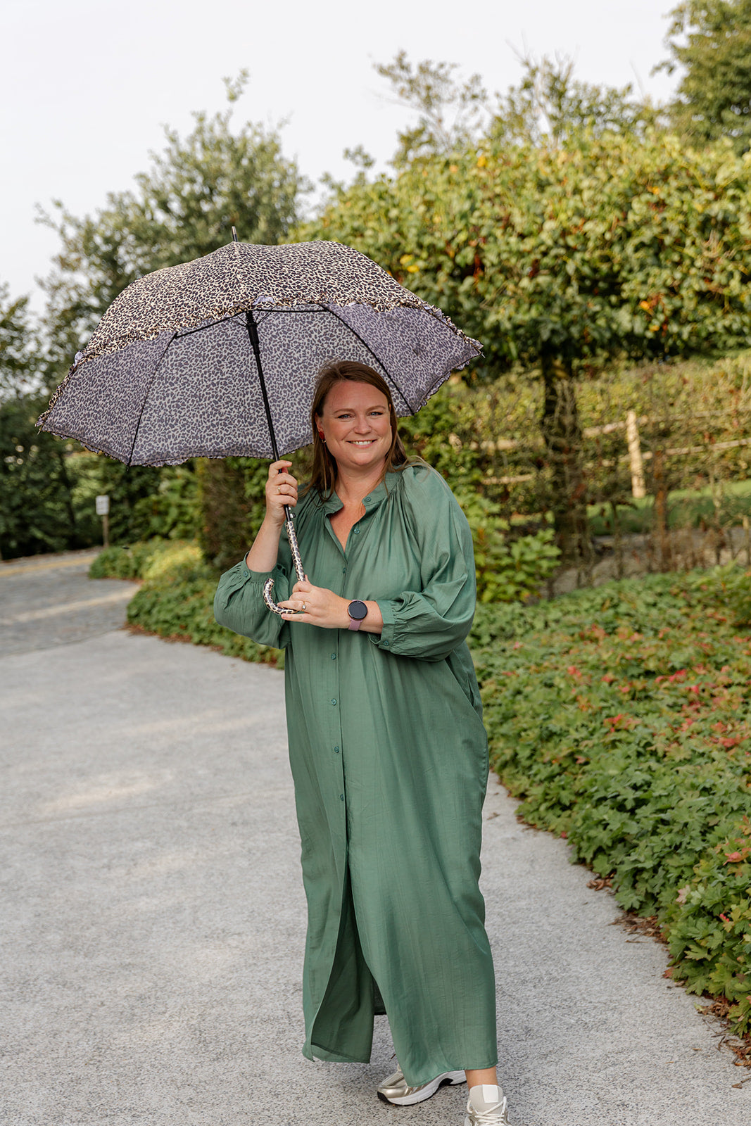 Ruby- kleedje -warmgroen- laatste stuk