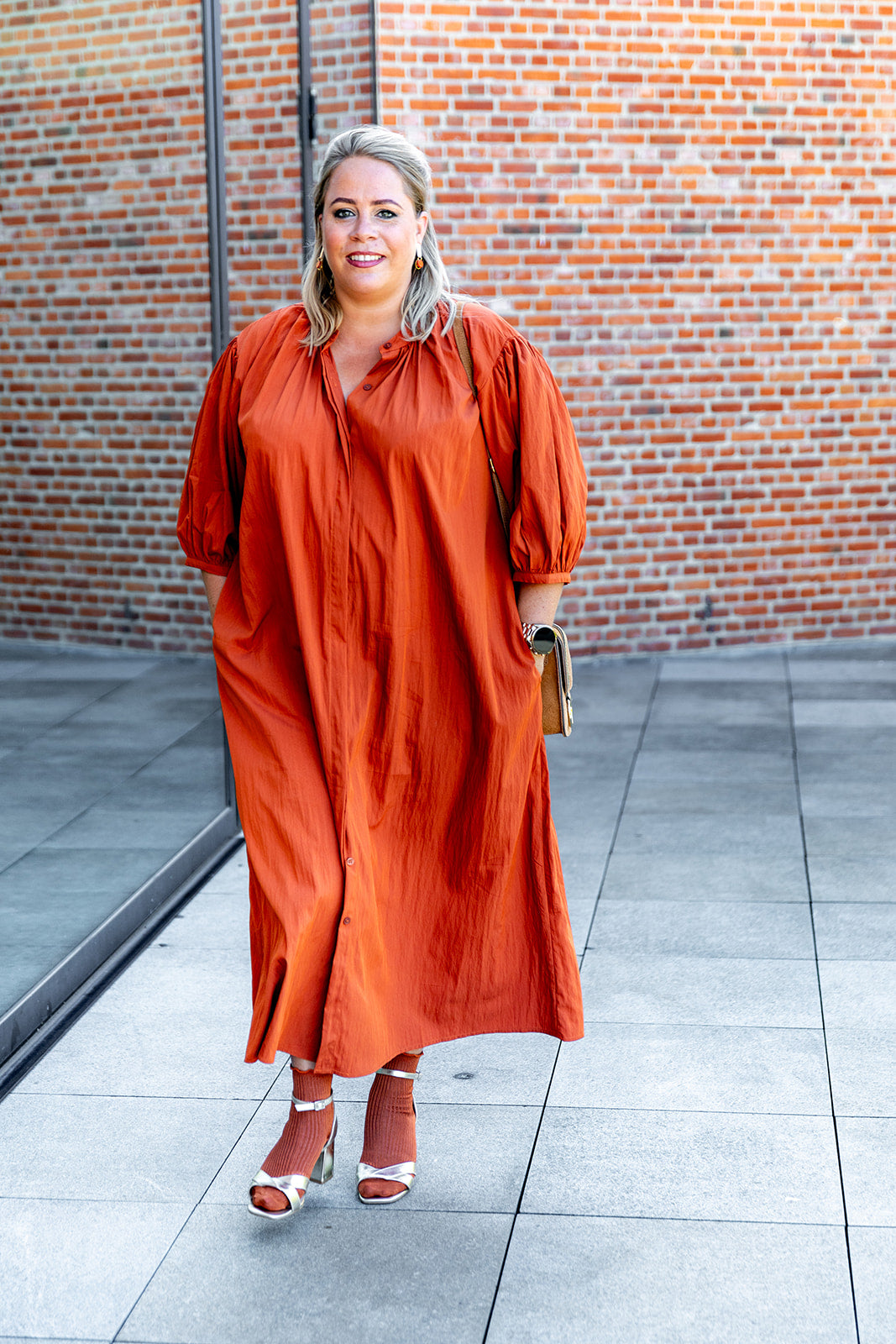 Willow- kleedje - cognac