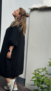 Sienna - tetra kleedje - zwart