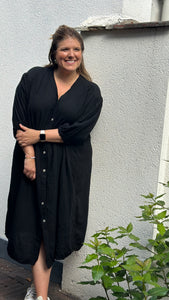 Sienna - tetra kleedje - zwart