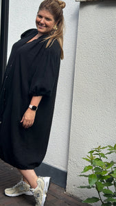 Sienna - tetra kleedje - zwart