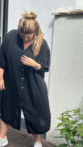 Sienna - tetra kleedje - zwart