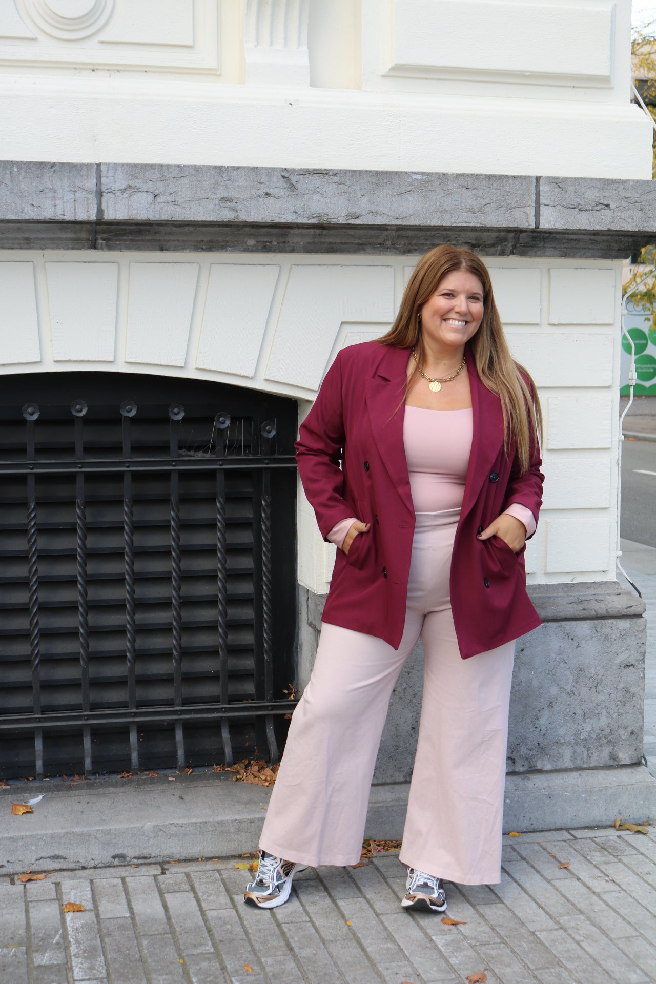 Blaine - blazer - burgundy