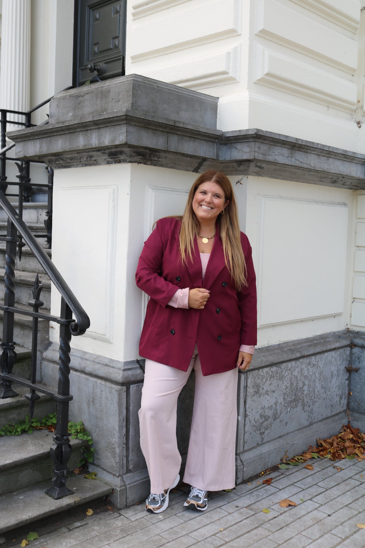 Blaine - blazer - burgundy