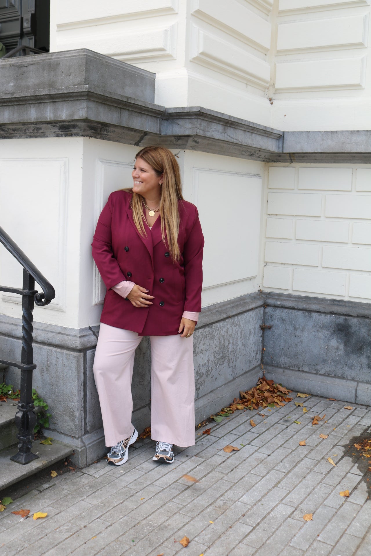 Blaine - blazer - burgundy