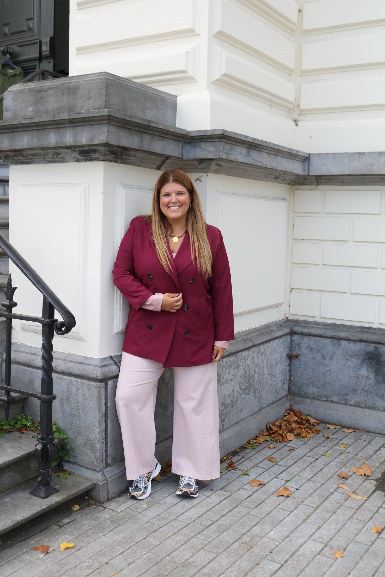 Blaine - blazer - burgundy