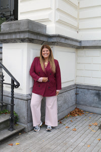 Blaine - blazer - burgundy