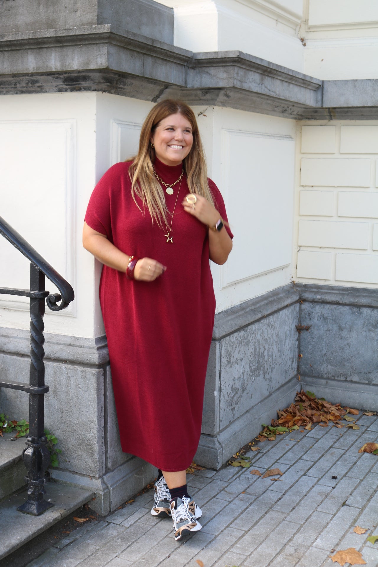 Babette - kleedje - burgundy- laatste stuk