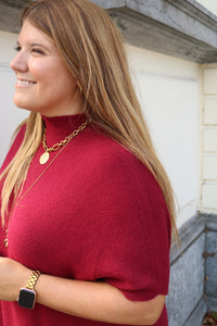 Babette - kleedje - burgundy- laatste stuk