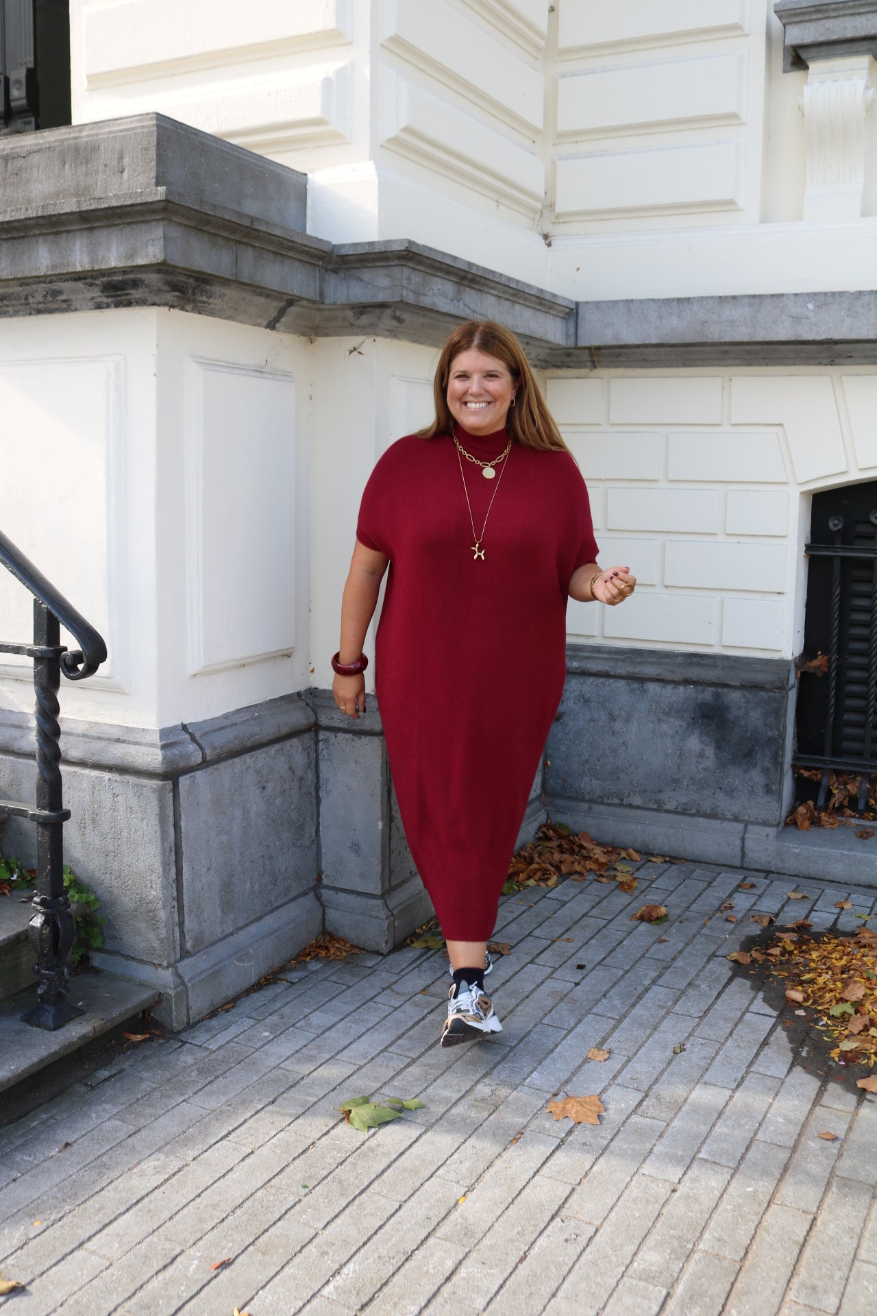 Babette - kleedje - burgundy- laatste stuk