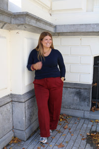 Kea - broek - burgundy