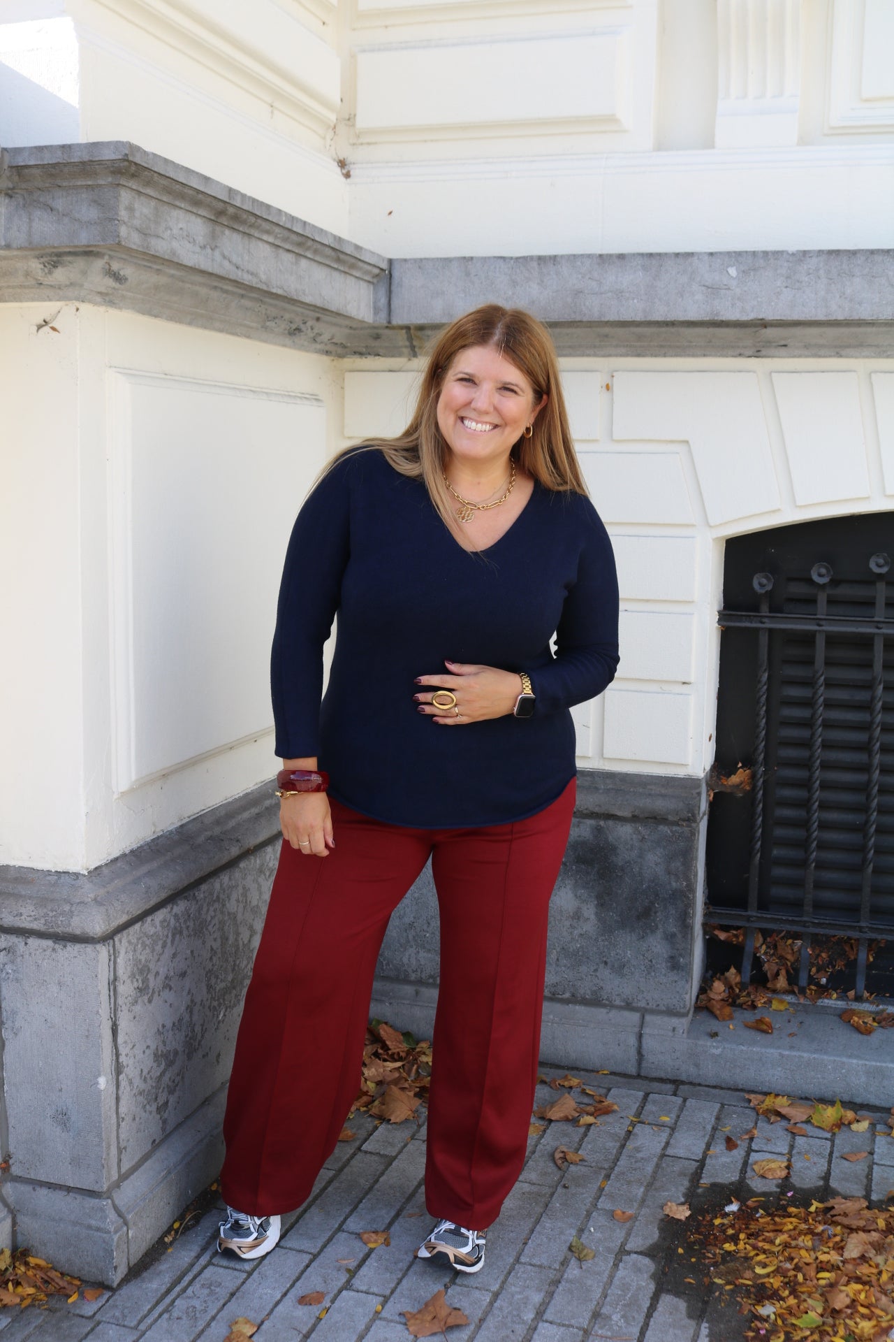 Kea - broek - burgundy