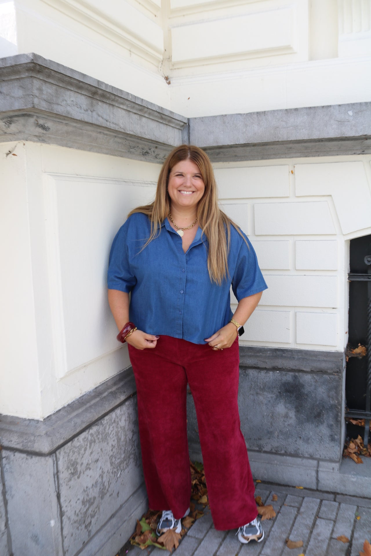 Ans - boxy blouse - jeans