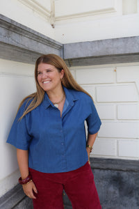 Ans - boxy blouse - jeans