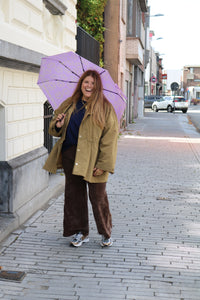 Bas - broek lengte basic - donkerbruin