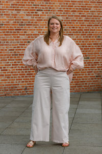 Mel - blouse - licht oudroze