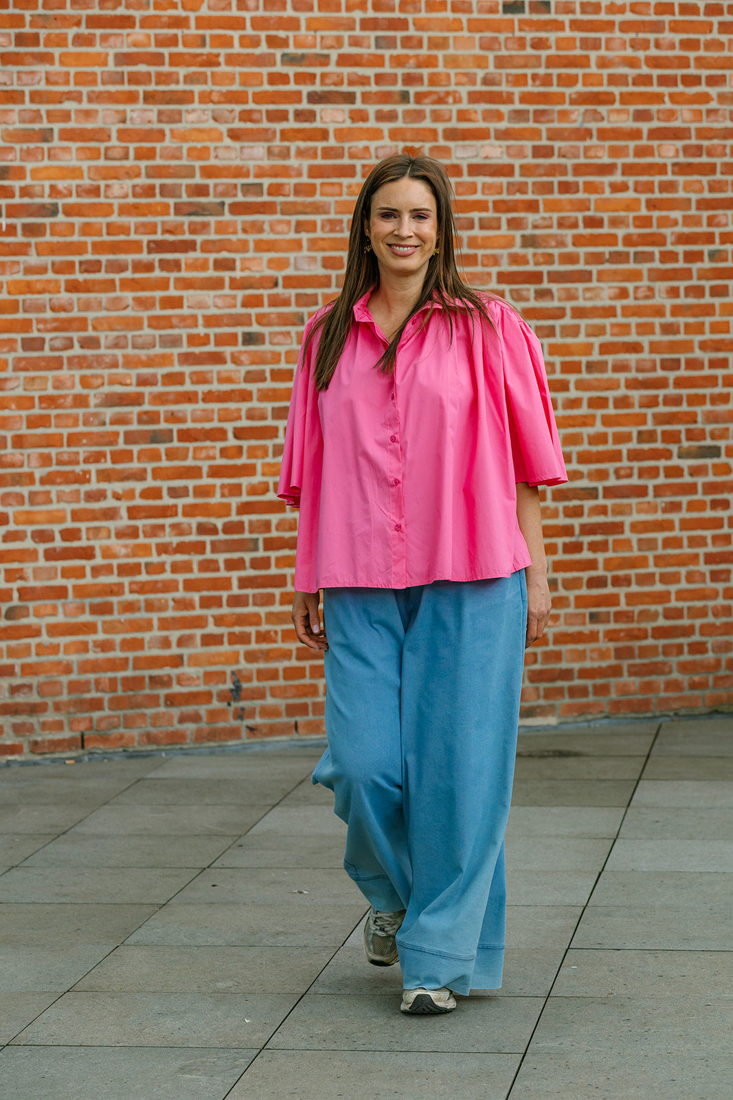 Romi - blouse flowy - fuchsia
