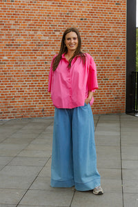 Romi - blouse flowy - fuchsia