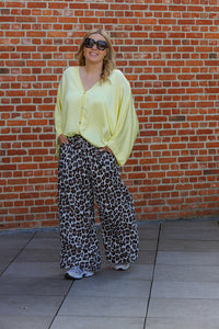 Sati - cardigan satijn -lichtgeel