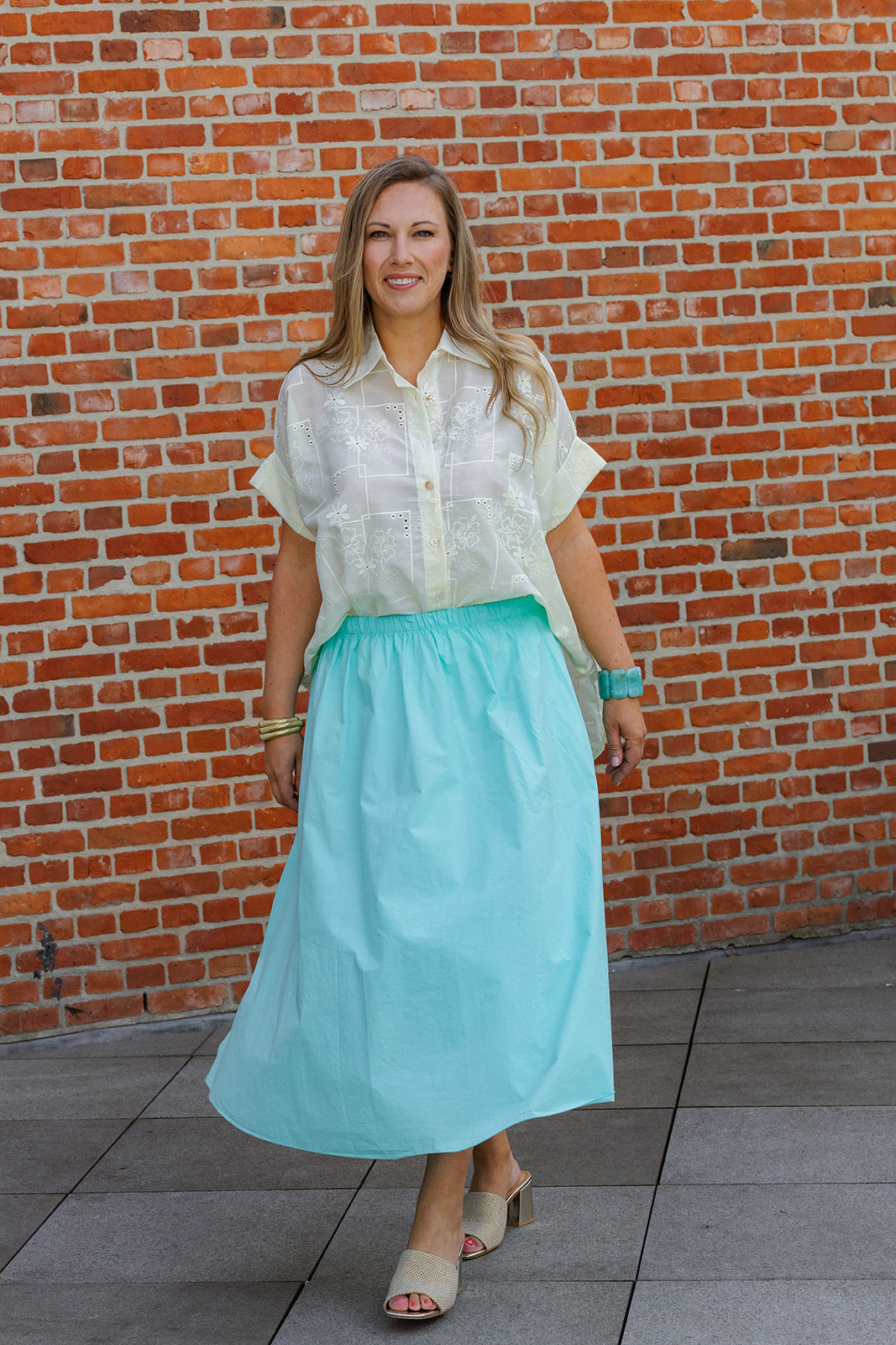 Brodie - blouse - butter yellow